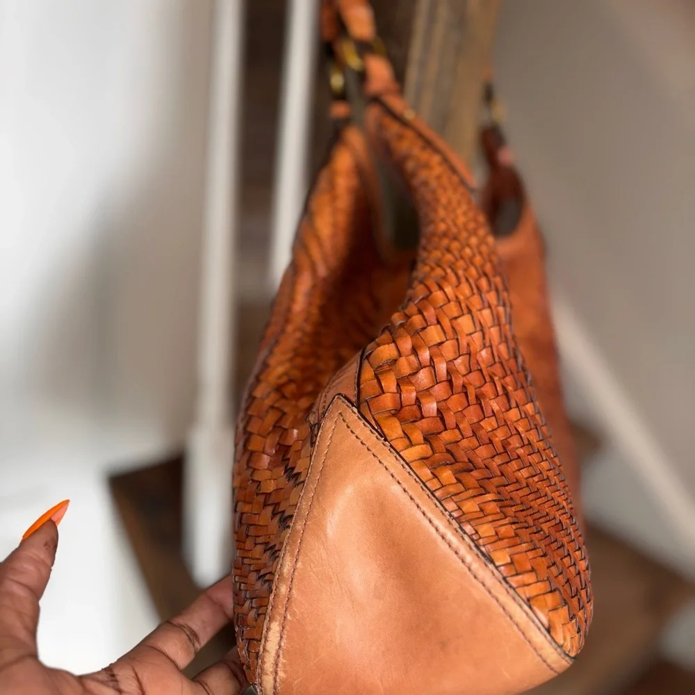 Cole Haan Genevieve Weave Large Triangle Tote - Picture 3 of 10